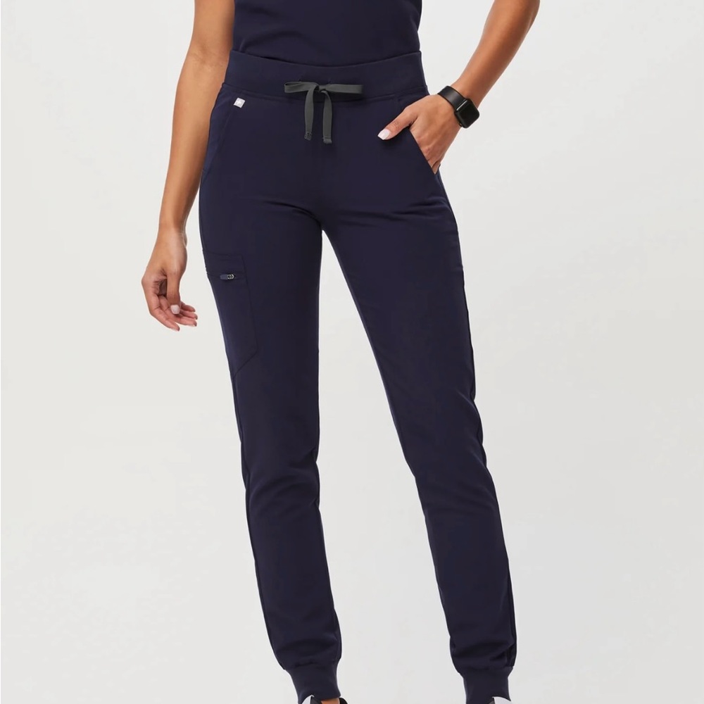 Navy FIGS Zamora Tall Jogger Scrub Pants